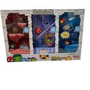 Tsum Tsum Marvel Collector Box Set 12-Pack Limited Edition Disney Superhero New